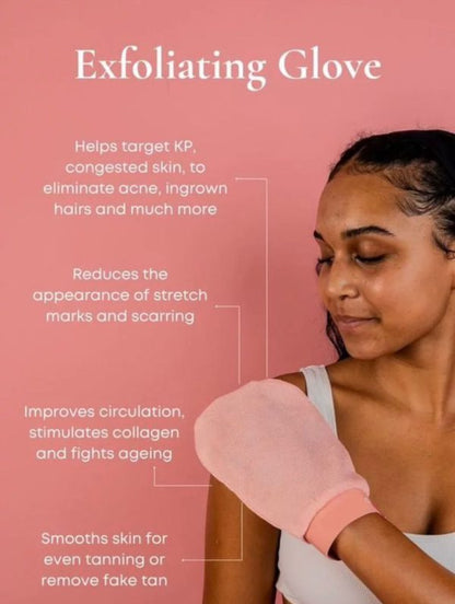 Exfoliating Glove - Dead Skin Remover -Exfoliating Bath Washcloth Scrub Mitt For Body