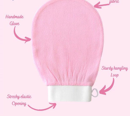 Exfoliating Glove - Dead Skin Remover -Exfoliating Bath Washcloth Scrub Mitt For Body