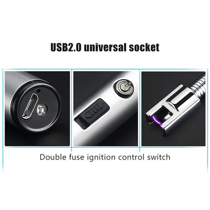 USB Rechargeable Electric Lighter - Windproof Arc Lighter