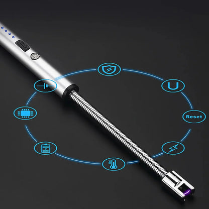 USB Rechargeable Electric Lighter - Windproof Arc Lighter